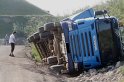 LKW umgestuerzt Koeln Bickendorf Freimersdorferstr P09